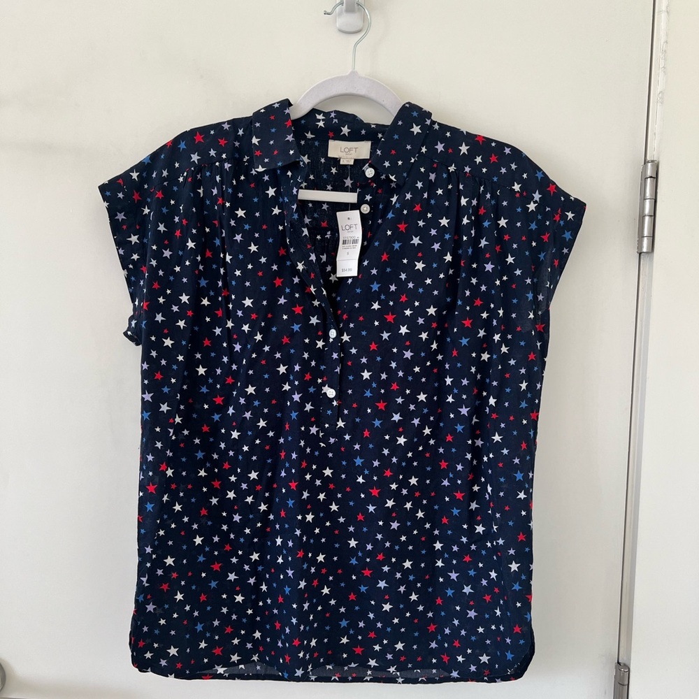 Loft Stars Top NWT